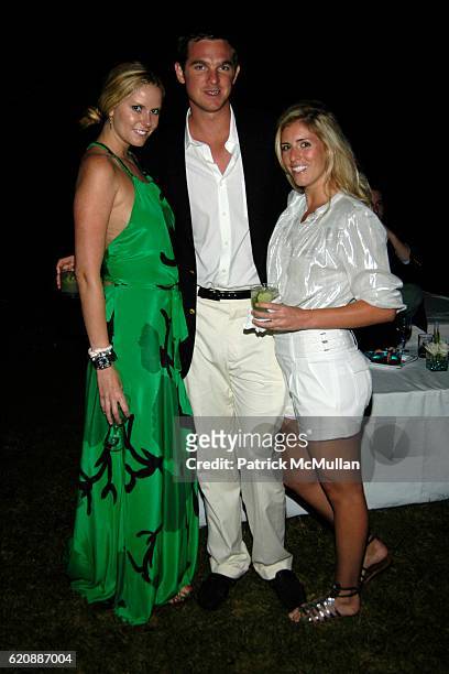 Whitney Taylor, Jamison McFaden and Nikki Breedlove attend Georgi's Annual Southampton Social at Private Residence on August 23, 2008 in Southampton,...