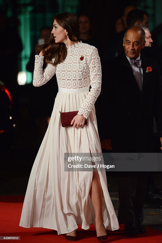 The Duchess Of Cambridge Attends UK Premiere Of "A Street Cat Named Bob" In Aid Of Action On Addiction - VIP Arrivals