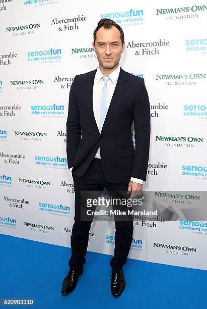 Jude Law attends the SeriousFun Children's Network London Gala 2016 at The Roundhouse on November 3, 2016 in London, England.