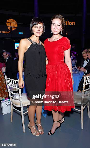 Annabel Scholey and Maimie McCoy attend the SeriousFun London Gala 2016 at The Roundhouse on November 3, 2016 in London, England.