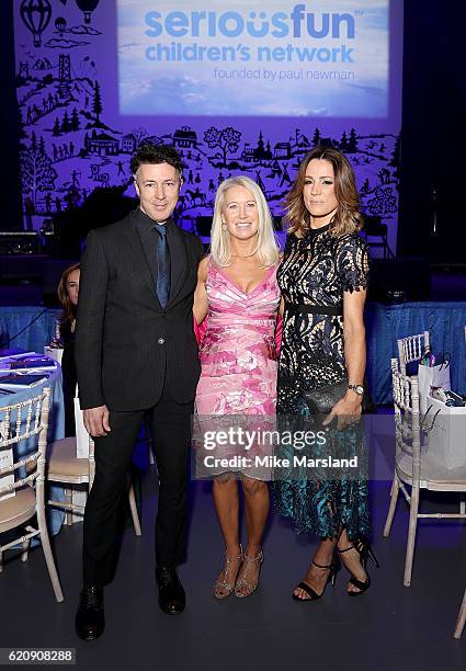 Aidan Gillen, Clea Newman and Natalie Pinkham attend the SeriousFun Children's Network London Gala 2016 at The Roundhouse on November 3, 2016 in...