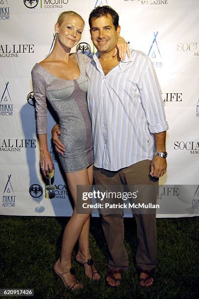 Brianna Swanson and Charles Regensburg attend Social Life Magazine Issue Release Party Sponsored by Nikki Beach Midtown at Social Life Estate on...