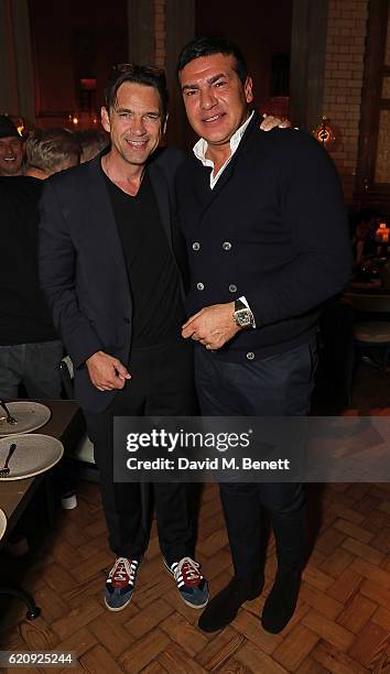Dougray Scott and Tamer Hassan attend the STYLE x PRINCIPAL Party at The Principal Manchester on November 3, 2016 in Manchester, England.