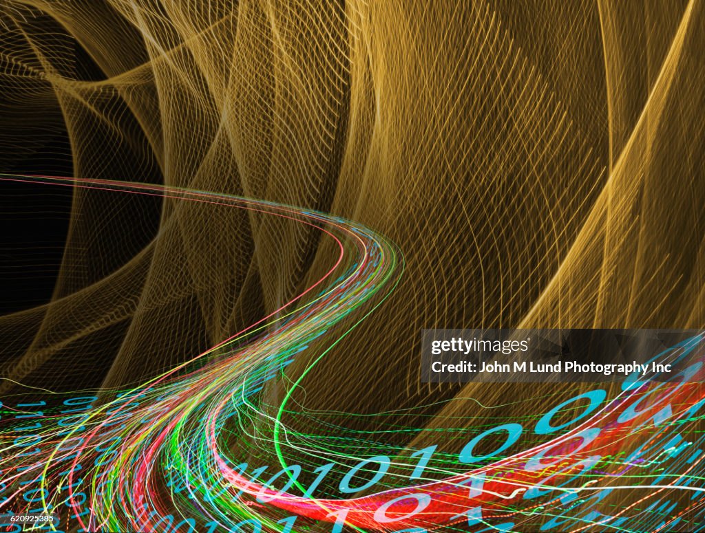 Binary Code And Stream Of Data High-Res Stock Photo - Getty Images