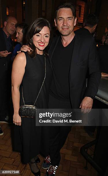 Jo Hartley and Dougray Scott attend the STYLE x PRINCIPAL Party at The Principal Manchester on November 3, 2016 in Manchester, England.