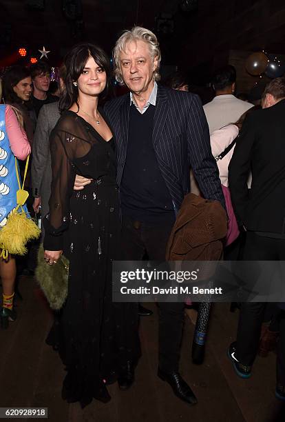 Pixie Geldof and Bob Geldof attend Pixie's album launch hosted by Semaine at The London EDITION on November 3, 2016 in London, England.