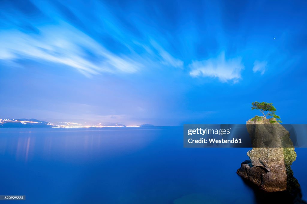 Blue Rocks Italy Italy Rock Formation Blue Hour Cloudy Sky High-Res Stock Photo - Getty ...