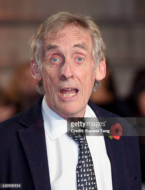 Roger Spottiswoode attends the UK Premiere of "A Street Cat Named Bob" in aid of Action On Addiction at the Curzon Mayfair on November 3, 2016 in...