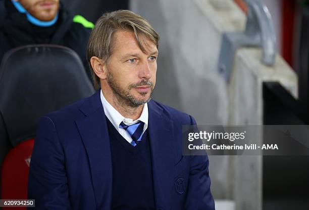 Stefano Vecchi interim manager of Inter Milan during the UEFA Europa League match between Southampton FC and FC Internazionale Milano at St Mary's...