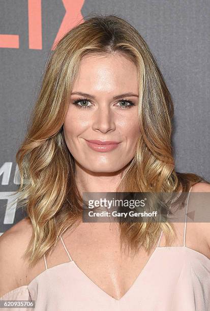 Actress Lauren Shaw attends the "True Memoirs Of An International Assassin" New York premiere at AMC Lincoln Square Theater on November 3, 2016 in...