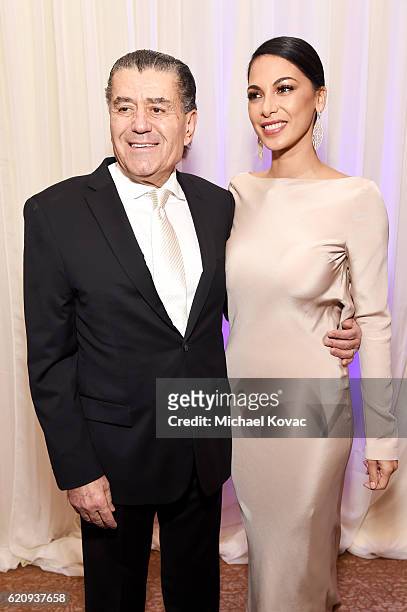 Co-chair Haim Saban and actress Moran Atias attend Friends Of The Israel Defense Forces Western Region Gala at The Beverly Hilton Hotel on November...