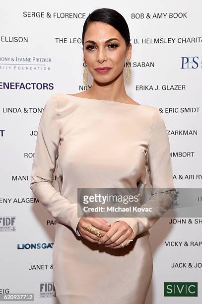 Actress Moran Atias attends Friends Of The Israel Defense Forces Western Region Gala at The Beverly Hilton Hotel on November 3, 2016 in Beverly...