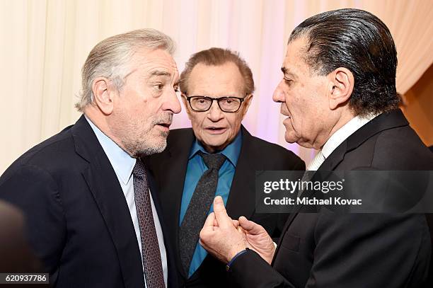 Actor Robert De Niro, TV personality Larry King and FIDF co-chair Haim Saban attend Friends Of The Israel Defense Forces Western Region Gala at The...