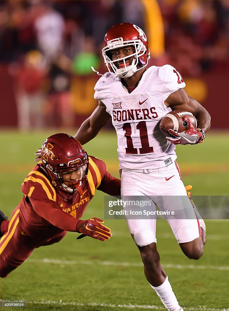 NCAA FOOTBALL: NOV 03 Oklahoma at Iowa State