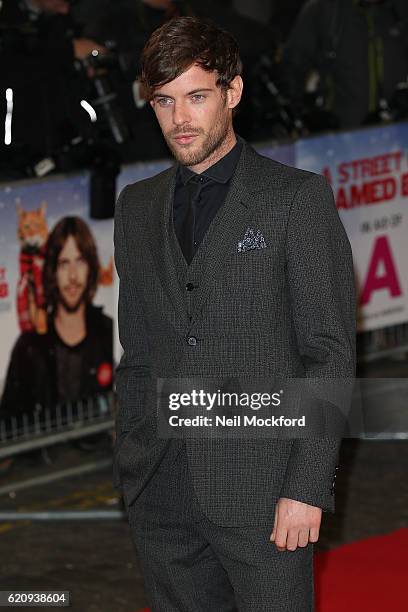 Harry Treadaway attends UK Premiere of "A Street Cat Named Bob" in aid of Action On Addiction on November 3, 2016 in London, United Kingdom.