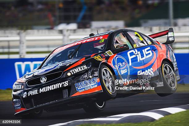 Andre Heimgartner drives the LD Motorsports Holden Commodore VF during practice for the Supercars Auckland International SuperSprint on November 4,...