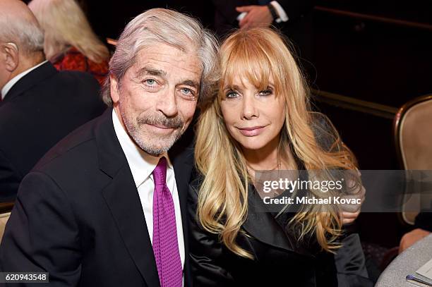 Todd Morgan and actress Rosanna Arquette attend Friends Of The Israel Defense Forces Western Region Gala at The Beverly Hilton Hotel on November 3,...