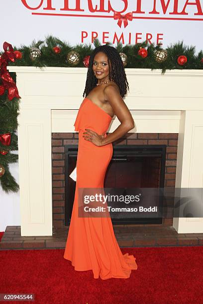 Kimberly Elise attends the premiere of Universal's "Almost Christmas" at Regency Village Theatre on November 3, 2016 in Westwood, California.