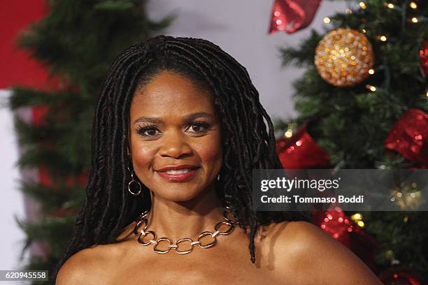 Kimberly Elise attends the premiere of Universal's "Almost Christmas" at Regency Village Theatre on November 3, 2016 in Westwood, California.