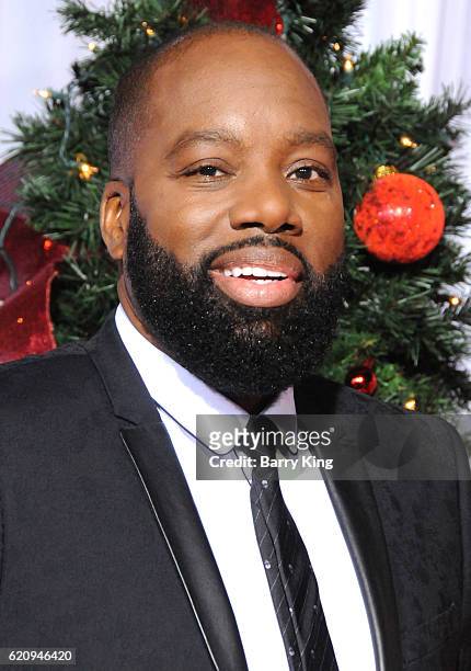 Director/writer/executive producer David E. Talbert attends the premiere of Universal's 'Almost Christmas' at Regency Village Theatre on November 3,...