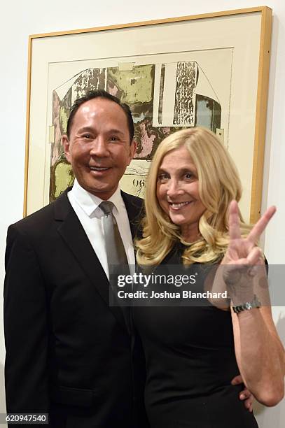 Will Halm and Barbara Jacobs attend Get Out The Vote Celebration for People For The American Way on November 3, 2016 in Los Angeles, California.