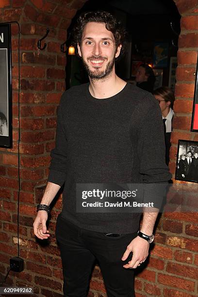 Blake Harrison attends the press night after party for "Dead Funny" at Joe Allen Restaurant on November 3, 2016 in London, England.