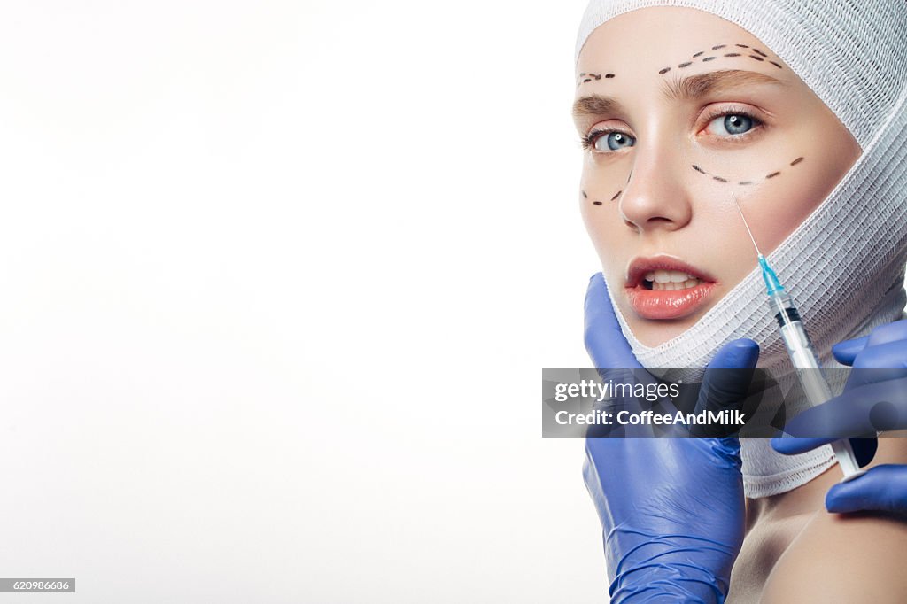 Beauty injections procedure