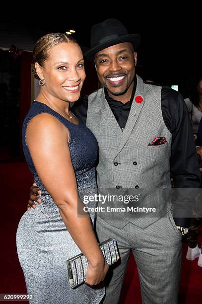 Heather Packer and producer Will Packer arrive at the premiere of Universal's 'Almost Christmas' at Regency Village Theatre on November 3, 2016 in...