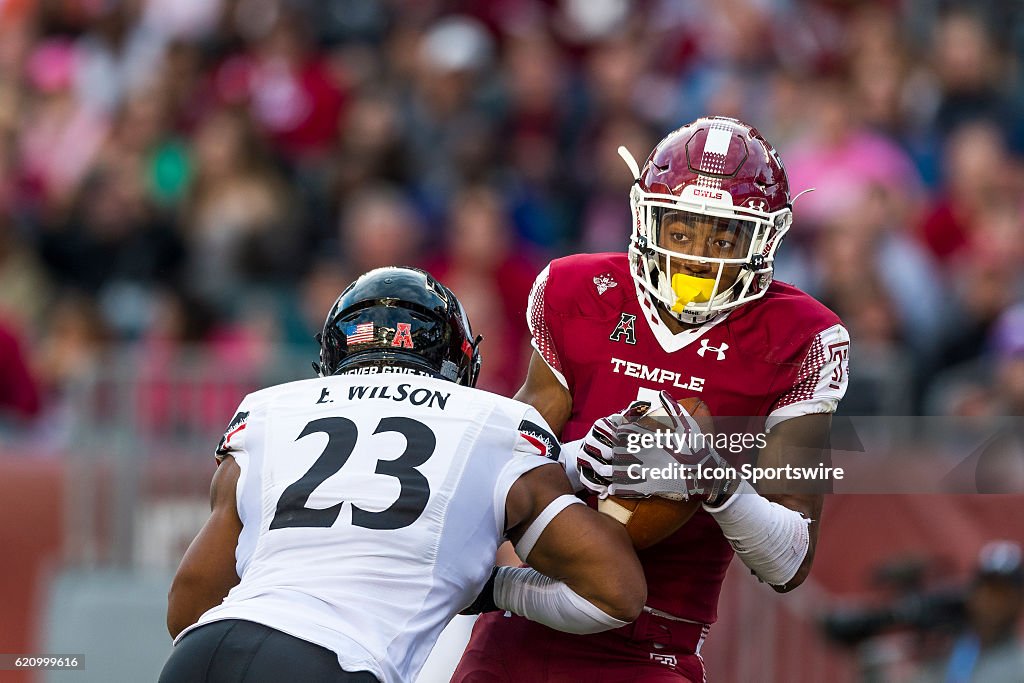 NCAA FOOTBALL: OCT 29 Cincinnati at Temple