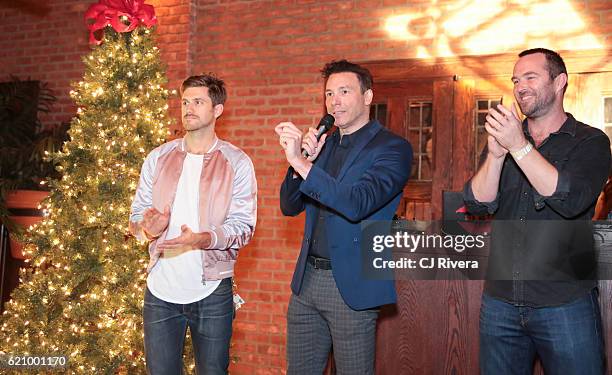 Arron Tveit , Rocco Dispirito, and Sullivan Stapleton attend the 25th Anniversary Stockings with Care Gala at The Bowery Hotel on November 3, 2016 in...