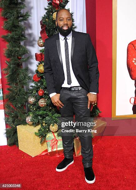 Director/writer/executive producer David E. Talbert attends the premiere of Universal's 'Almost Christmas' at Regency Village Theatre on November 3,...