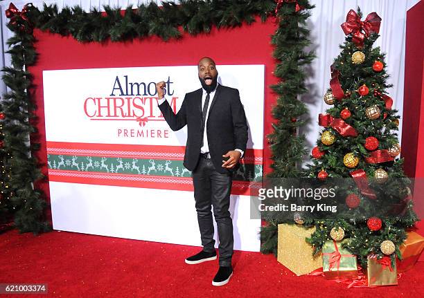 Director/writer/executive producer David E. Talbert attends the premiere of Universal's 'Almost Christmas' at Regency Village Theatre on November 3,...