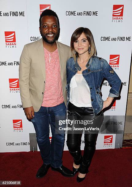 Director Demetrius Wren and actress Christina Wren attend the premiere of "Come and Find Me" at Pacific Theatre at The Grove on November 3, 2016 in...