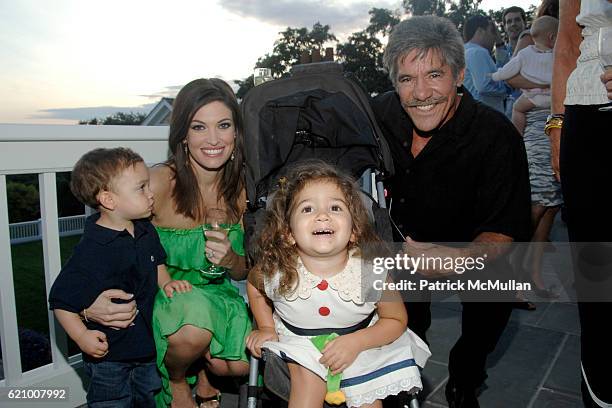 Ronan Villency, Kimberly Guilfoyle Villency, Sol Rivera and Geraldo Rivera attend A Taste of the Good Life, with BEST LIFE - Sunset Cocktail Party at...