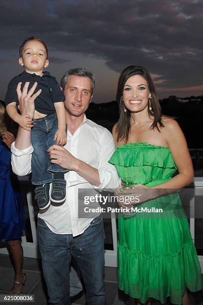 Ronan Villency, Dan Abrams and Kimberly Guilfoyle Villency attend A Taste of the Good Life, with BEST LIFE - Sunset Cocktail Party at Private...