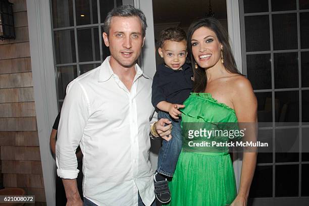 Dan Abrams, Ronan Villency and Kimberly Guilfoyle Villency attend A Taste of the Good Life, with BEST LIFE - Sunset Cocktail Party at Private...