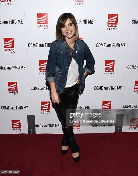 Actress Christina Wren arrives at the premiere of Saban Films' "Come and Find Me" at the Pacific Theatre at The Grove on November 3, 2016 in Los...