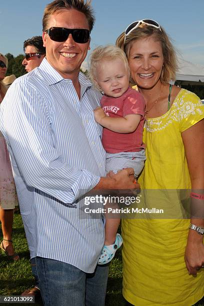 Devon Archer, Luke Archer and Dr. Krista Archer attend T-MOBILE SIDEKICK Lounge at Mercedes-Benz Polo Challenge at Two Trees Farm on August 16, 2008...