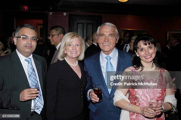 Sumeer Sathi, Sharon Norton Remmer, Frank Calamita and Agata Sathi attend New Yorkers for Brookhaven Memorial Hospital Medical Center 10th...