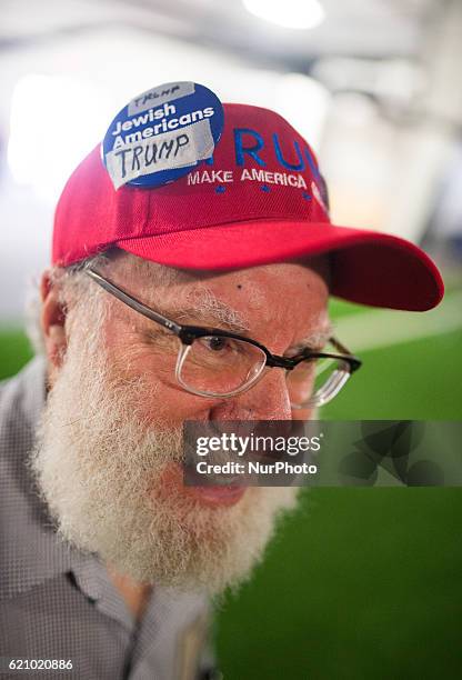 Supporters during a Trump campaign event November 3, 2016 in Berwyn, Pennsylvania. Melania Trump, wife of Republican presidential nominee Donald...