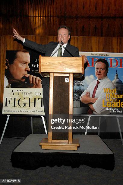 Senator Jim Webb attends PARADE Magazine and THE DOUBLEDAY BROADWAY Publishing Celebrate SENATOR JIM WEBB's New Publication "A Time To Fight" at Four...