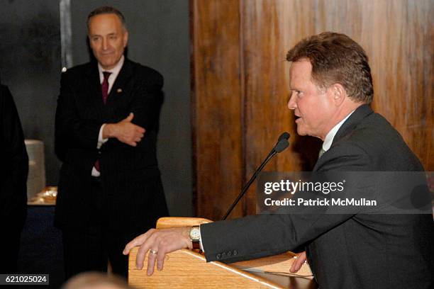 Senator Chuck Schumer and Senator Jim Webb attend PARADE Magazine and THE DOUBLEDAY BROADWAY Publishing Celebrate SENATOR JIM WEBB's New Publication...