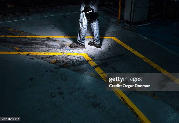 crime - steel factory stockfoto's en -beelden