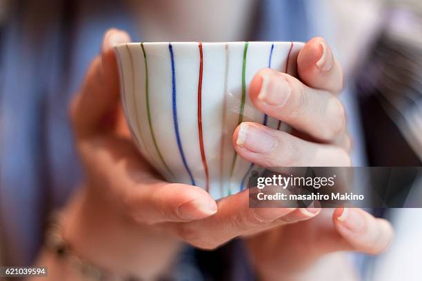tea cup - japanese tea cup stock pictures, royalty-free photos & images