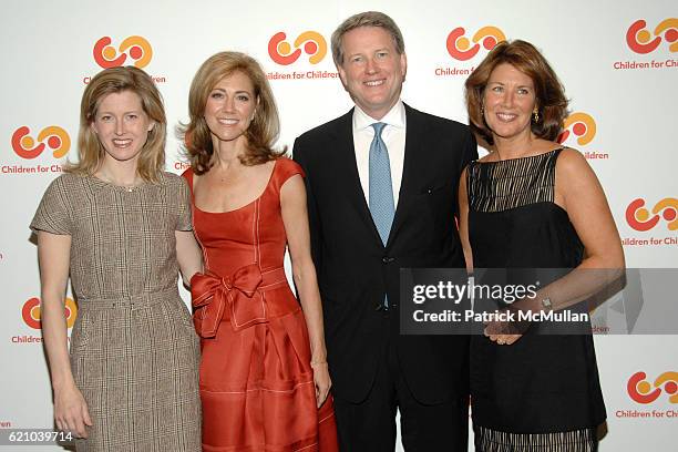 Karenna Gore Schiff, Silda Wall, David Westin and Sherrie Westin attend CHILDREN FOR CHILDREN Hosts "THE ART OF GIVING" Benefit at Christie's on May...