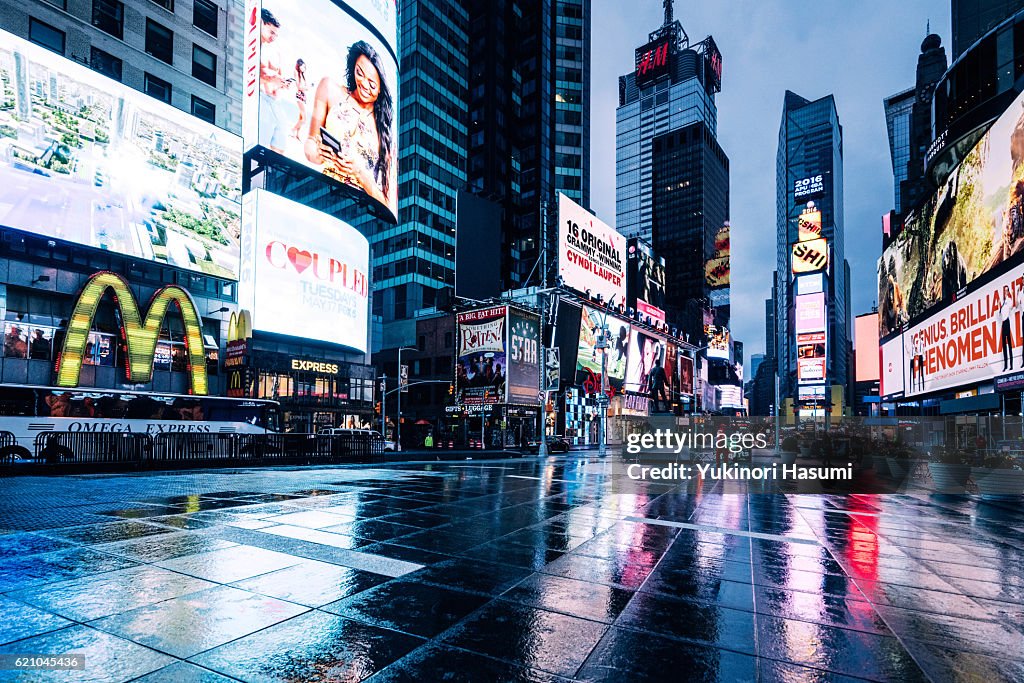 Times Square after the Rain