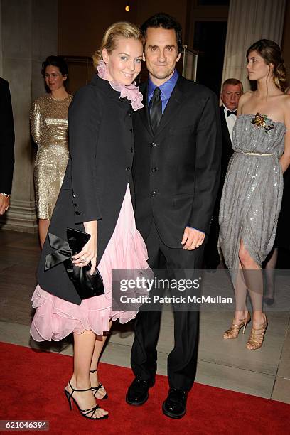 Lauren Dupont and Richard Dupont attend THE COSTUME INSTITUTE GALA: "SUPERHEROES" with honorary chair GIORGIO ARMANI at The Metropolitan Museum of...