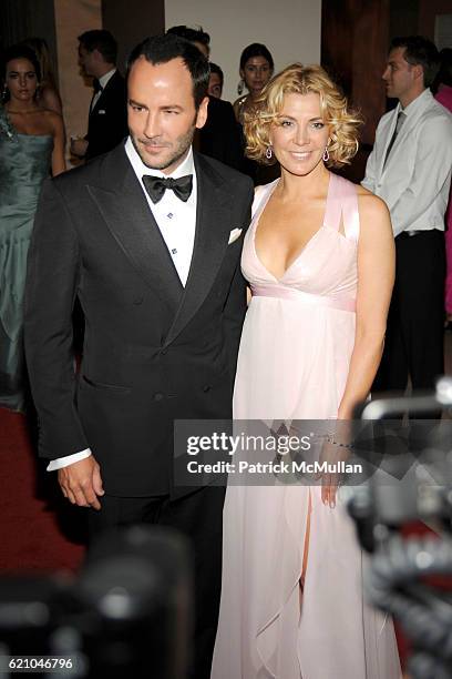 Tom Ford and Natasha Richardson attend THE COSTUME INSTITUTE GALA: "SUPERHEROES" with honorary chair GIORGIO ARMANI at The Metropolitan Museum of Art...
