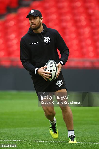 Barbarians Luke Morahan in action during the Barbarians Captain's Run at Wembley Stadium on November 4, 2016 in London, England.