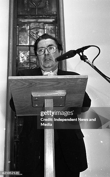 Leader John Hume in Dublin Castle at the reception to introduce his book "Personal Views" - Politics, Peace and Reconciliation in Ireland, .